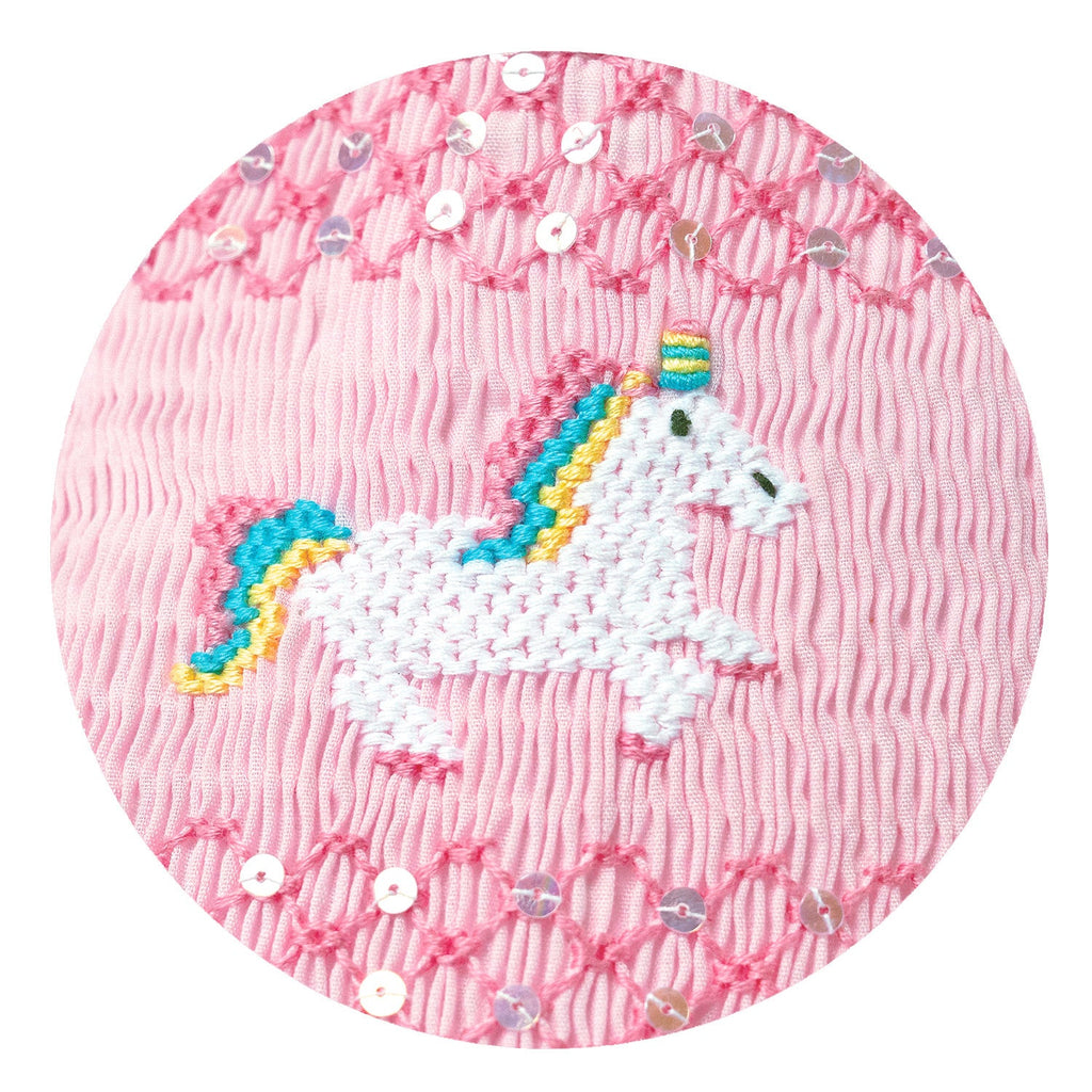I Believe in Unicorns Hand-Smocked Dress ( 2024 Collectors Edition )
