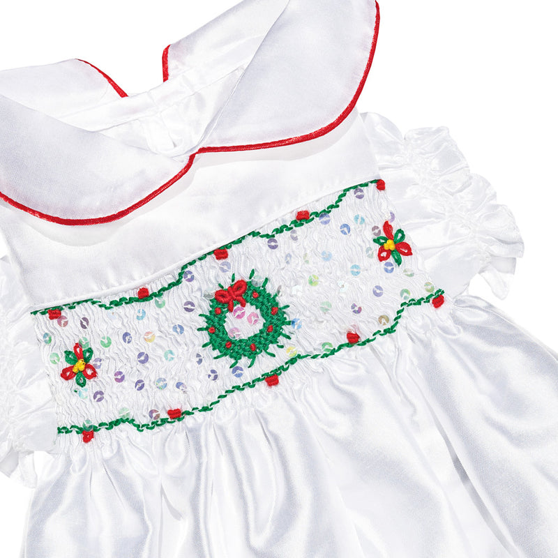 Dreamy White Christmas Hand-Smocked Dress ( 2025 Collectors Edition ) Dreamy White Christmas Hand-Smocked Dress ( 2025 Collectors Edition )