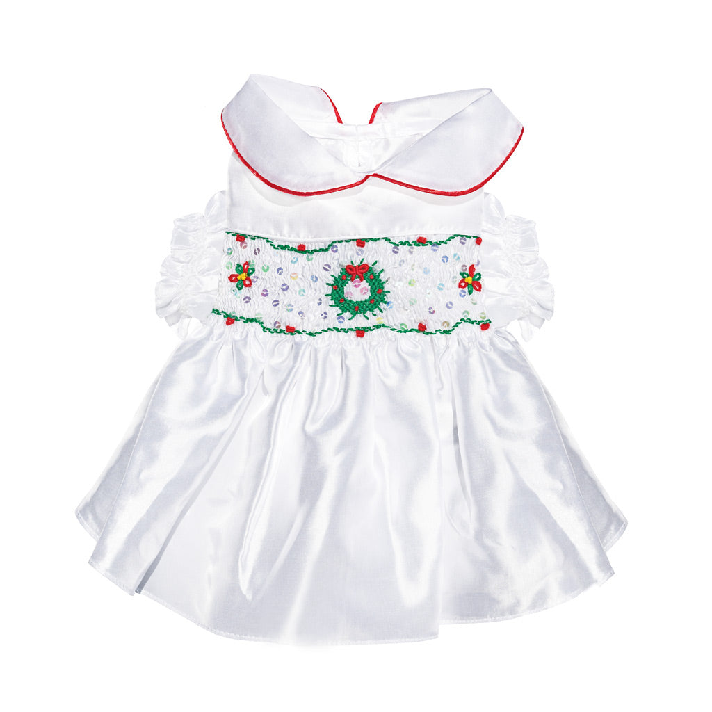 Dreamy White Christmas Hand-Smocked Dress ( 2025 Collectors Edition ) Dreamy White Christmas Hand-Smocked Dress ( 2025 Collectors Edition )