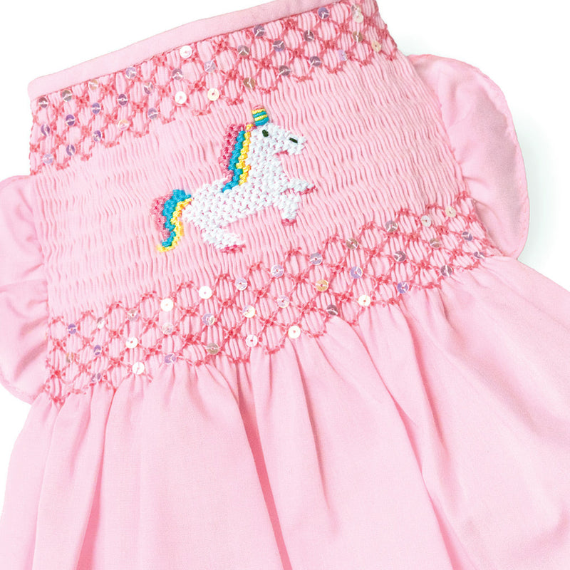 I Believe in Unicorns Hand-Smocked Dress ( 2024 Collectors Edition )