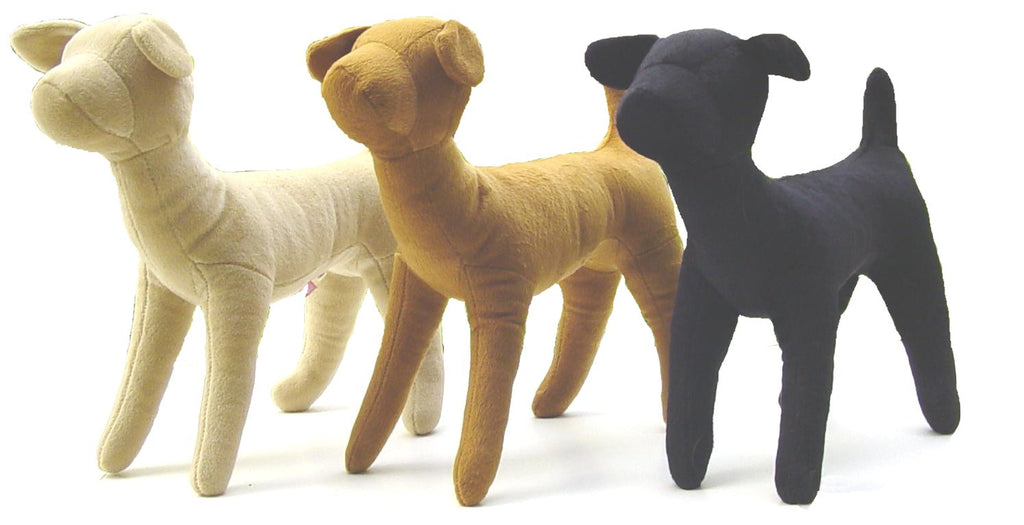 Matte Black Abstract Pit Bull Dog Mannequin